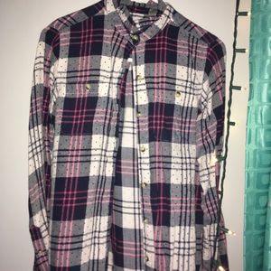 a cute polka dot flannel